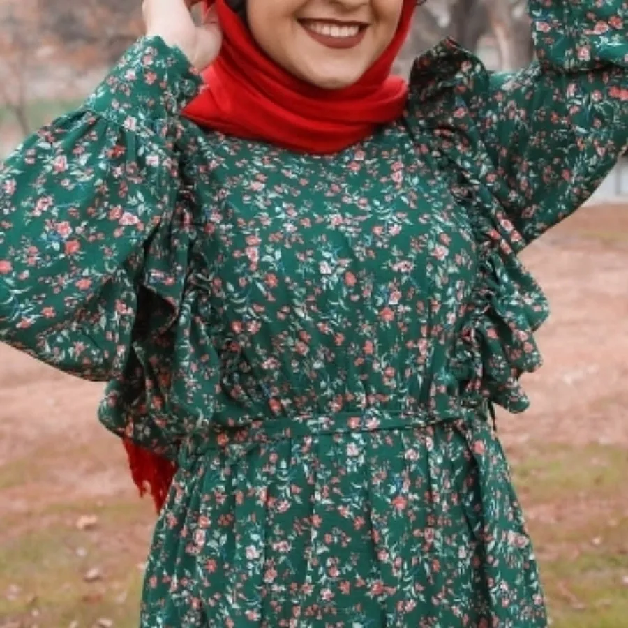 پیراهن بلند کرپ