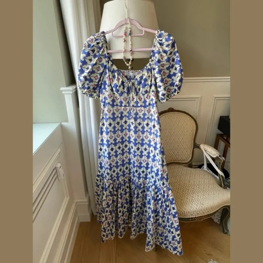 پیراهن ماکسی نخی Zara