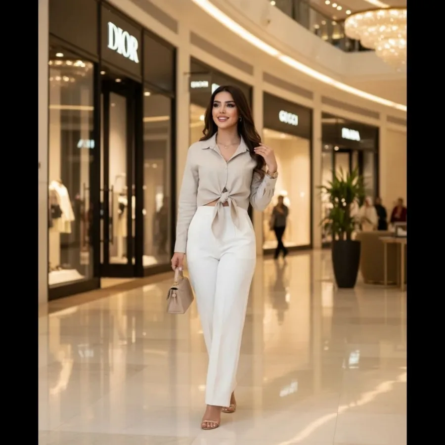 شومیز کراپ گره