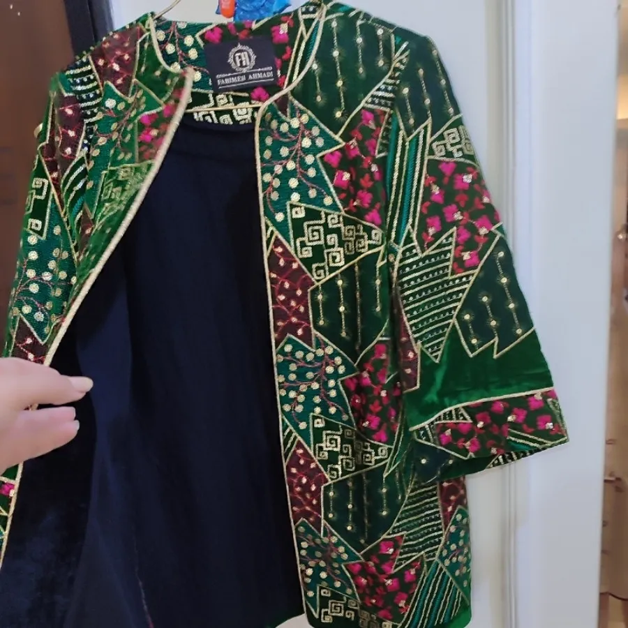 کت مخمل تمام سوزندوزی