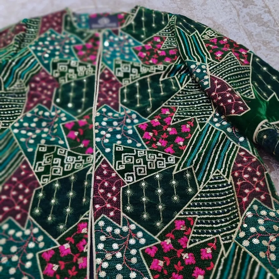 کت مخمل تمام سوزندوزی