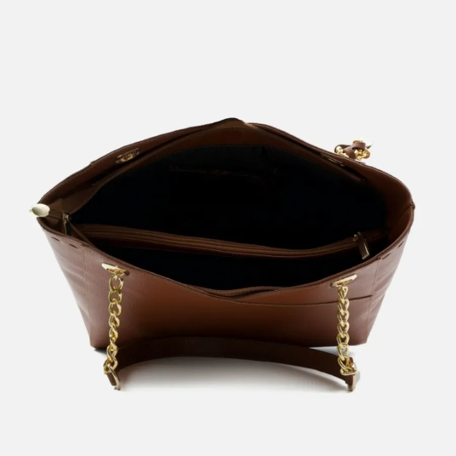 کیف بوفالو رنگ عسلی