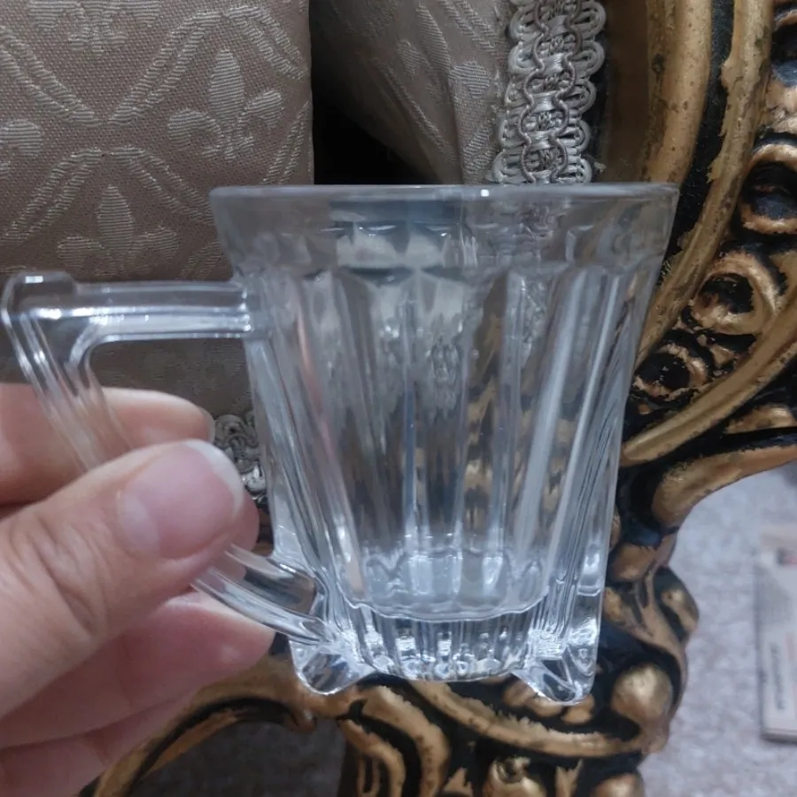 فنجان چایی بلور دسته دار