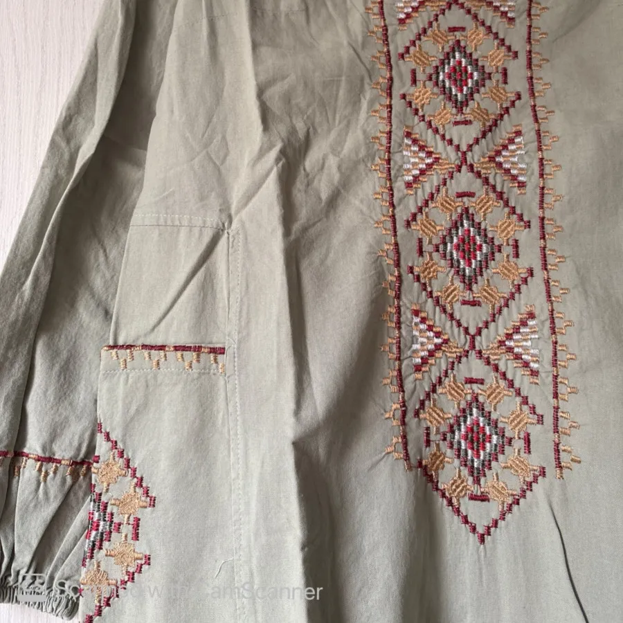پیراهن تنپوش گلدوزی