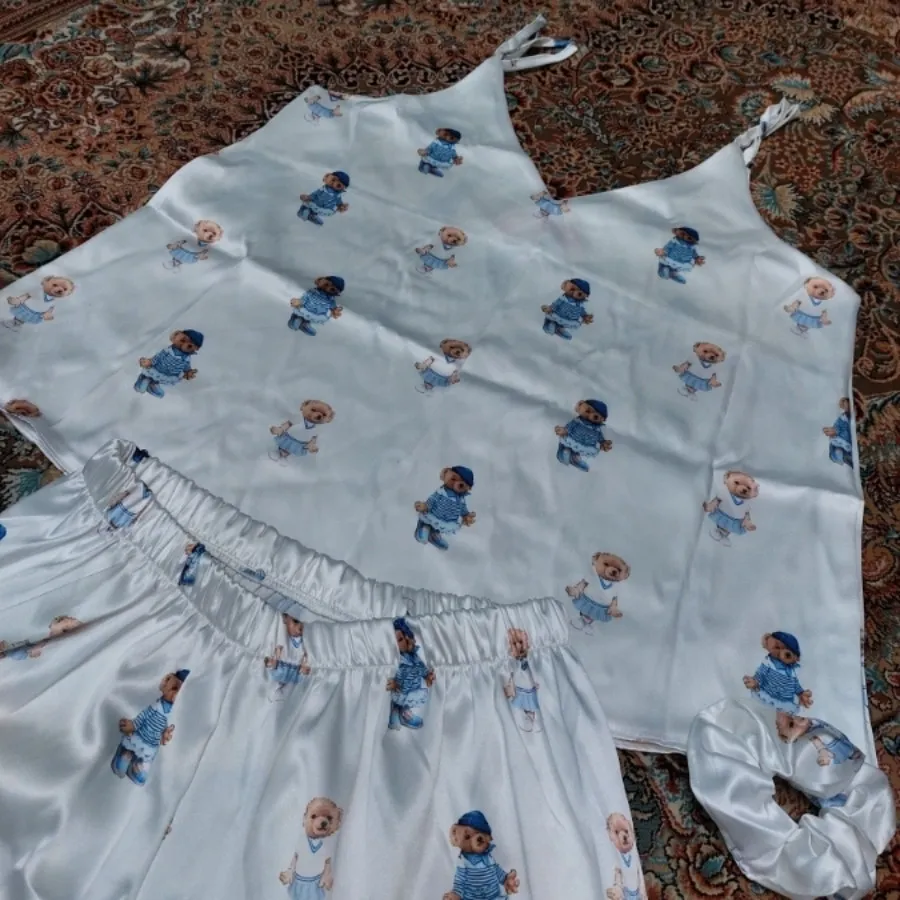 لباس خواب ساتن ابریشم پول