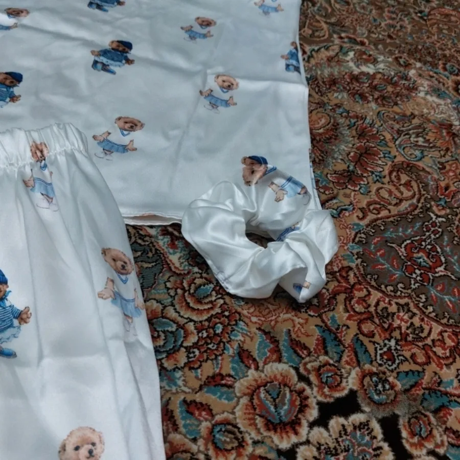 لباس خواب ساتن ابریشم پول