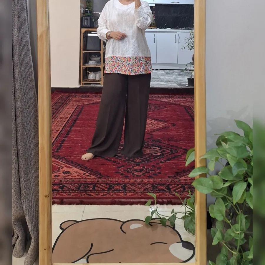 شومیز سفید خامه دوزی