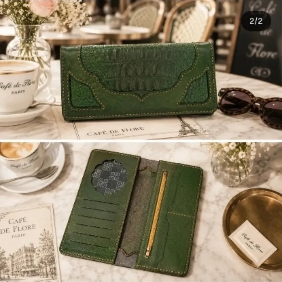 کیف پول چرم دستدوز