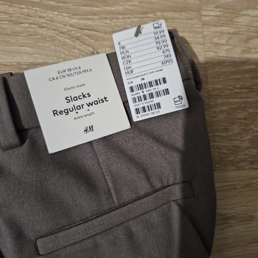 شلوار H&M رنگ طوسی گرم