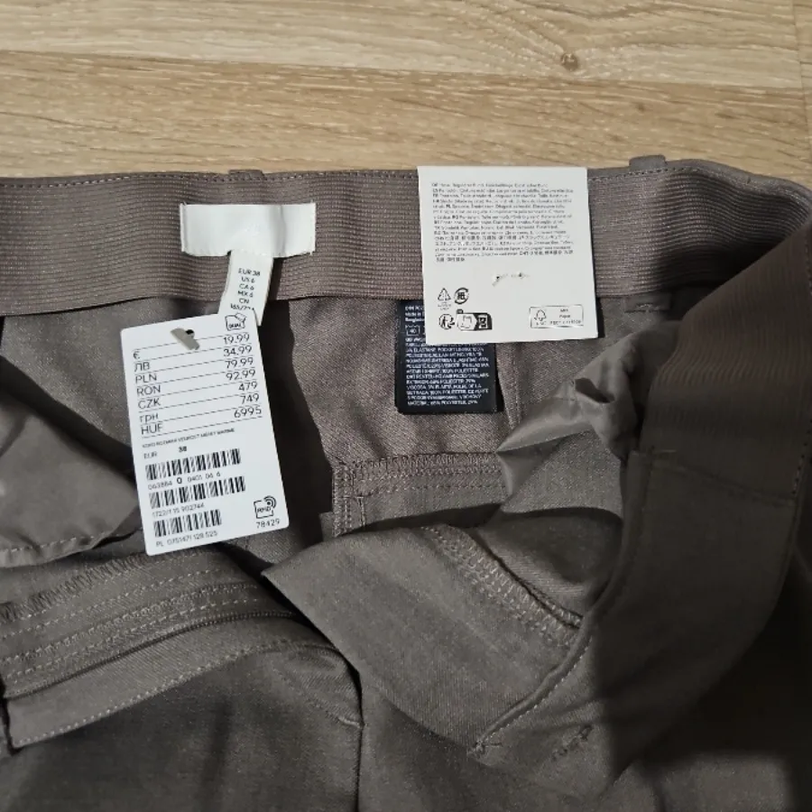 شلوار H&M رنگ طوسی گرم