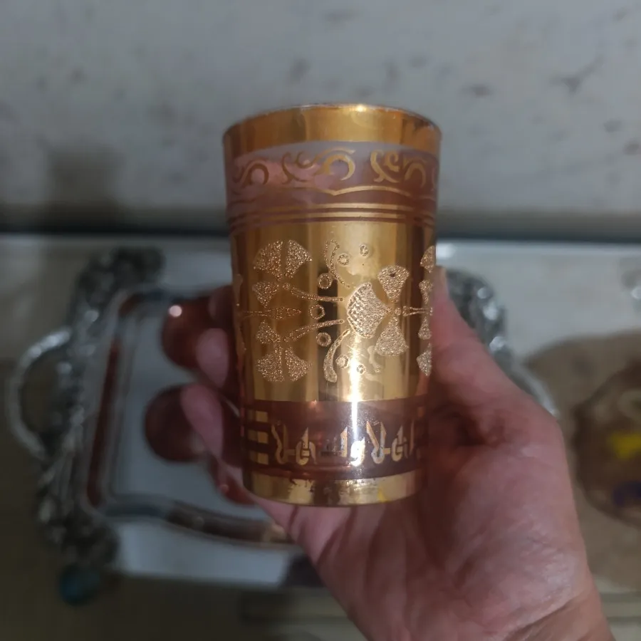 لیوان کره ای طلاکوب