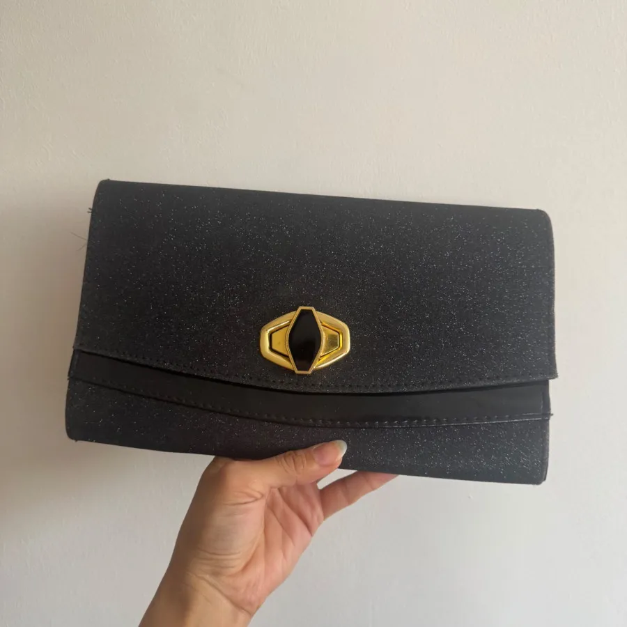 کیف کلانچ اکلیلی مشکی