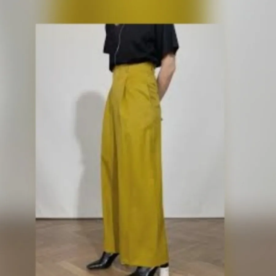 شلوار واید لگ کمر گنی