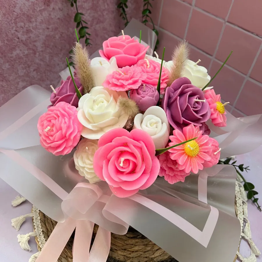 باکس گل شمع