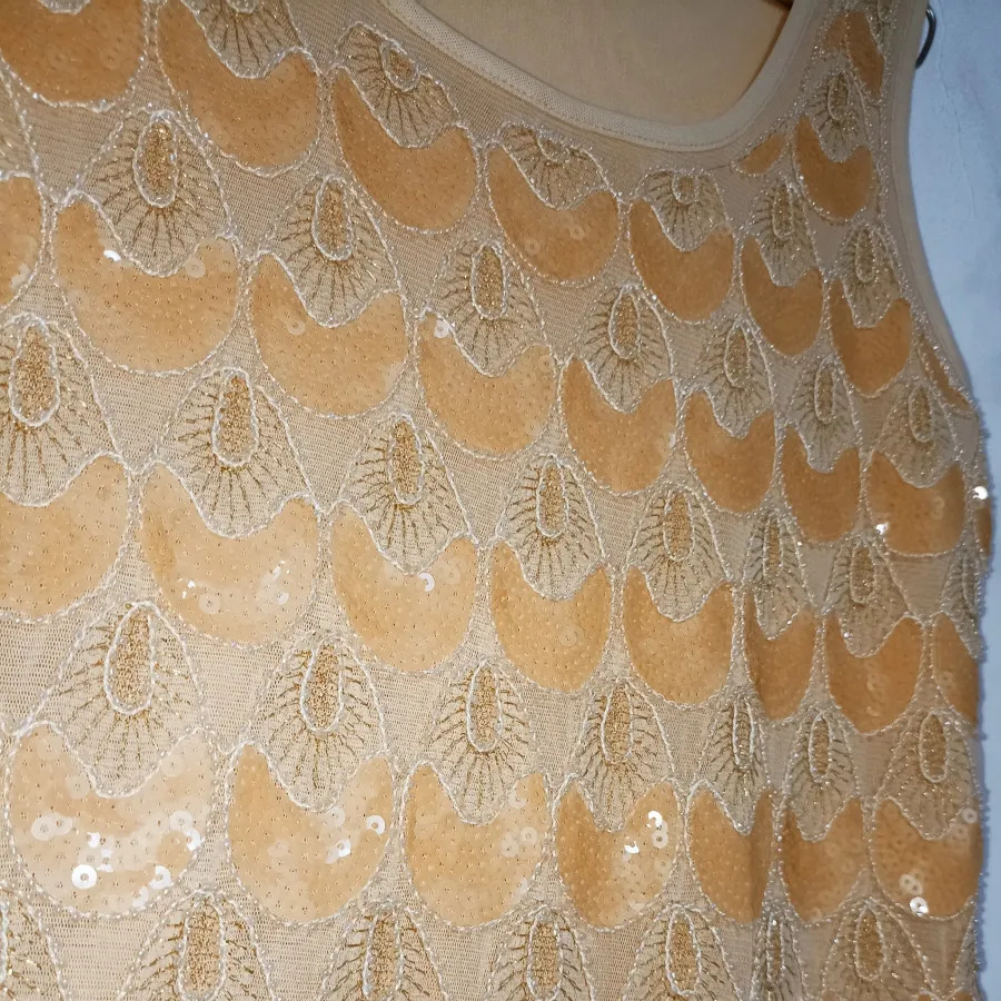 تاپ مجلسی پولکی مرواریدی