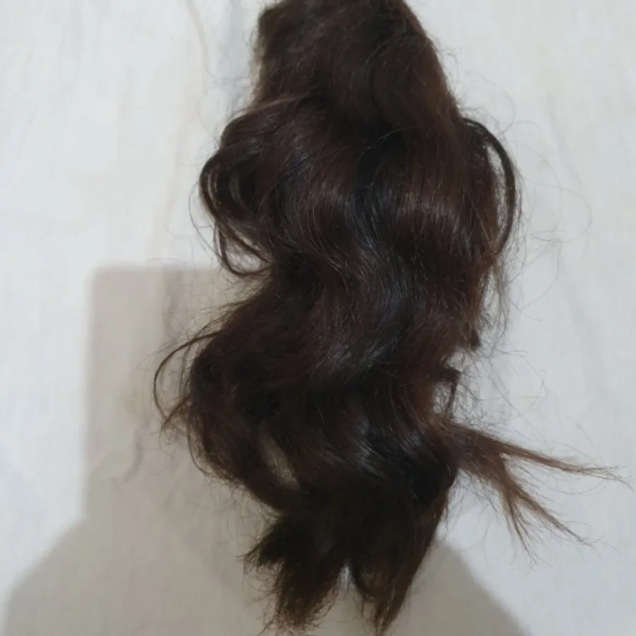 موی طبیعی بدون رنگ 30 cm