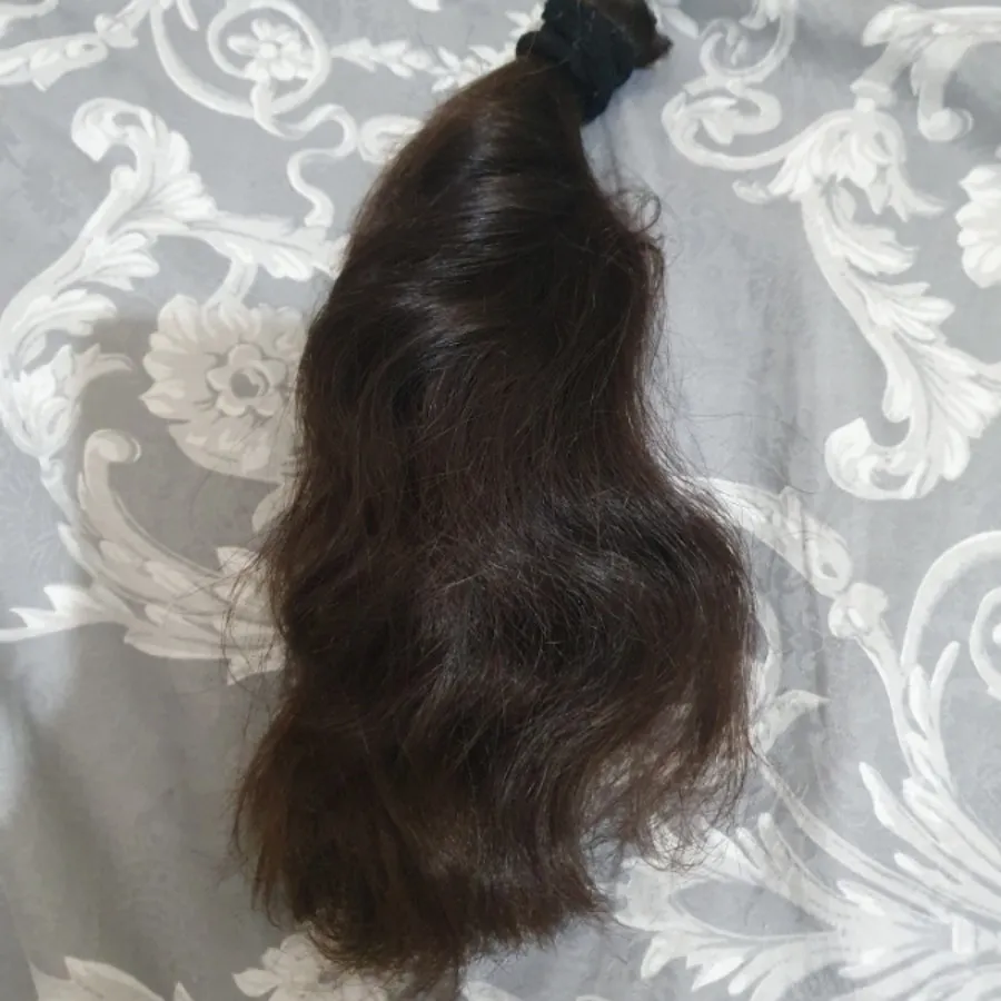 موی طبیعی بدون رنگ 30 cm