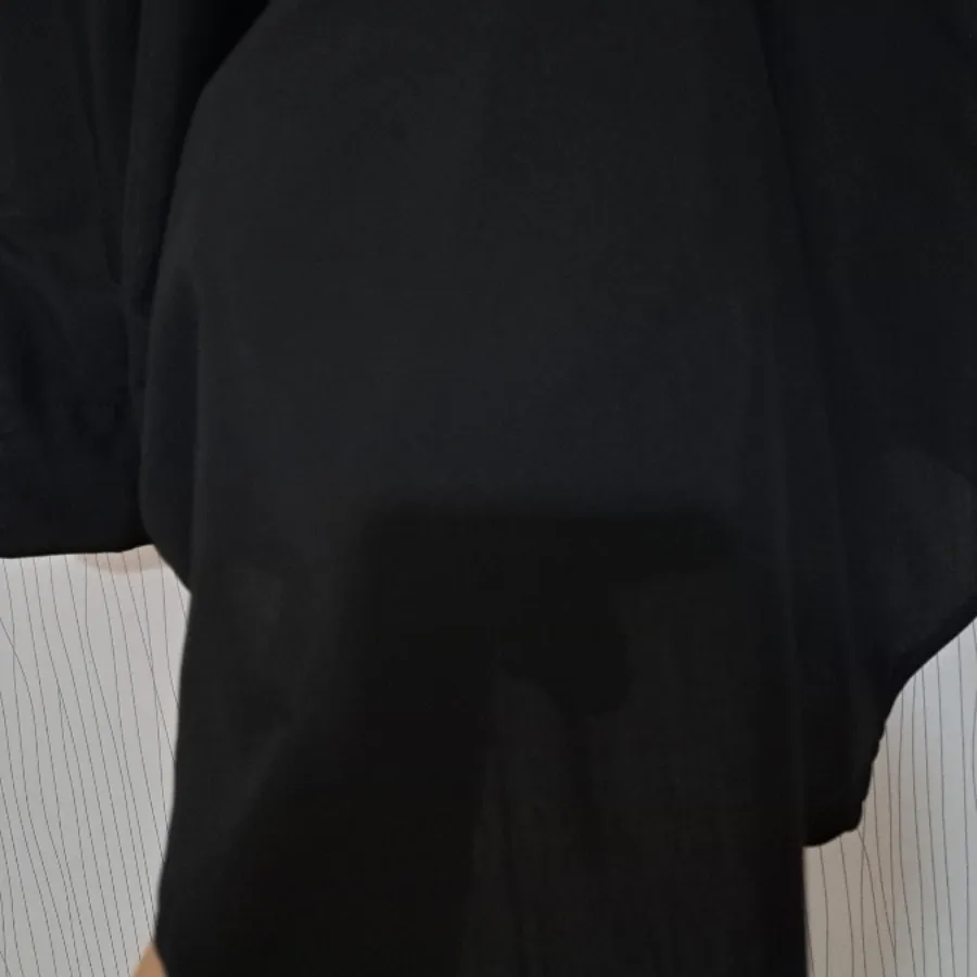 مانتو مشکی تابستانه