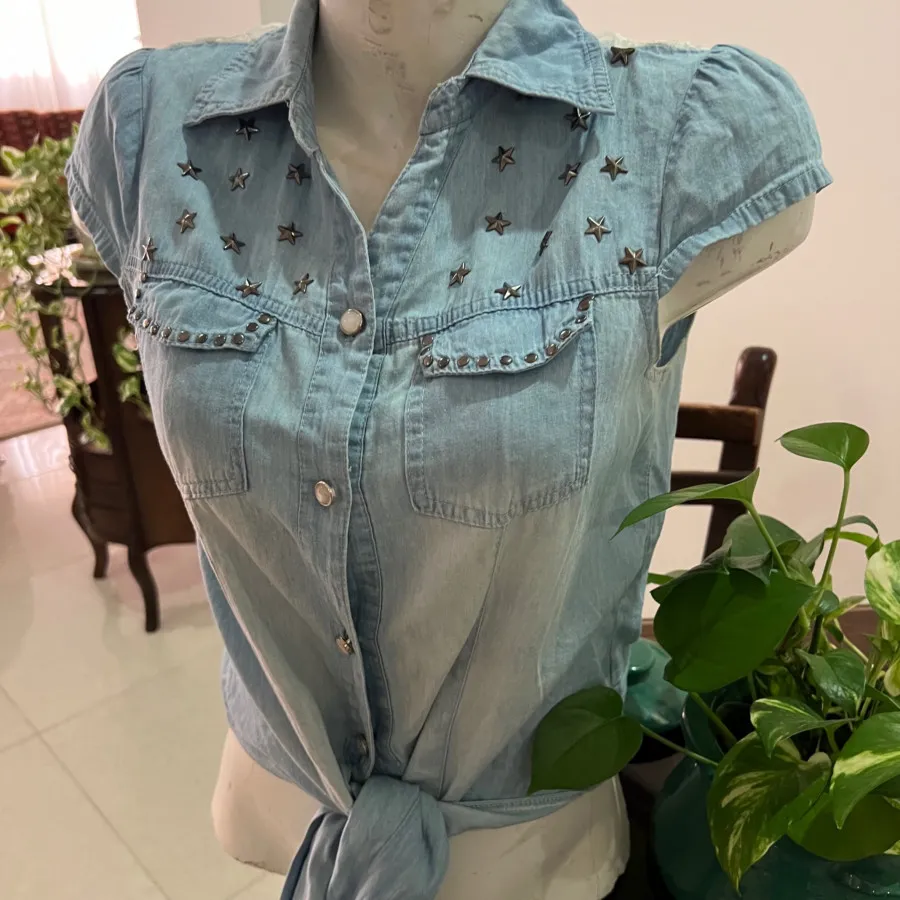 شومیز گره ای جین