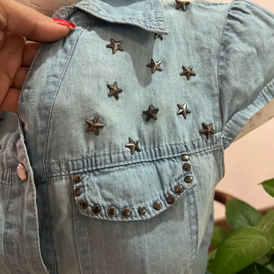 شومیز گره ای جین