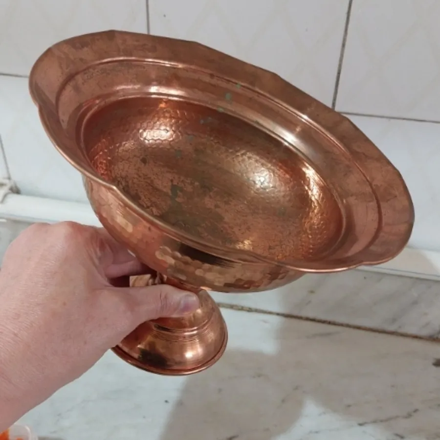 ظروف مسی پایه دار