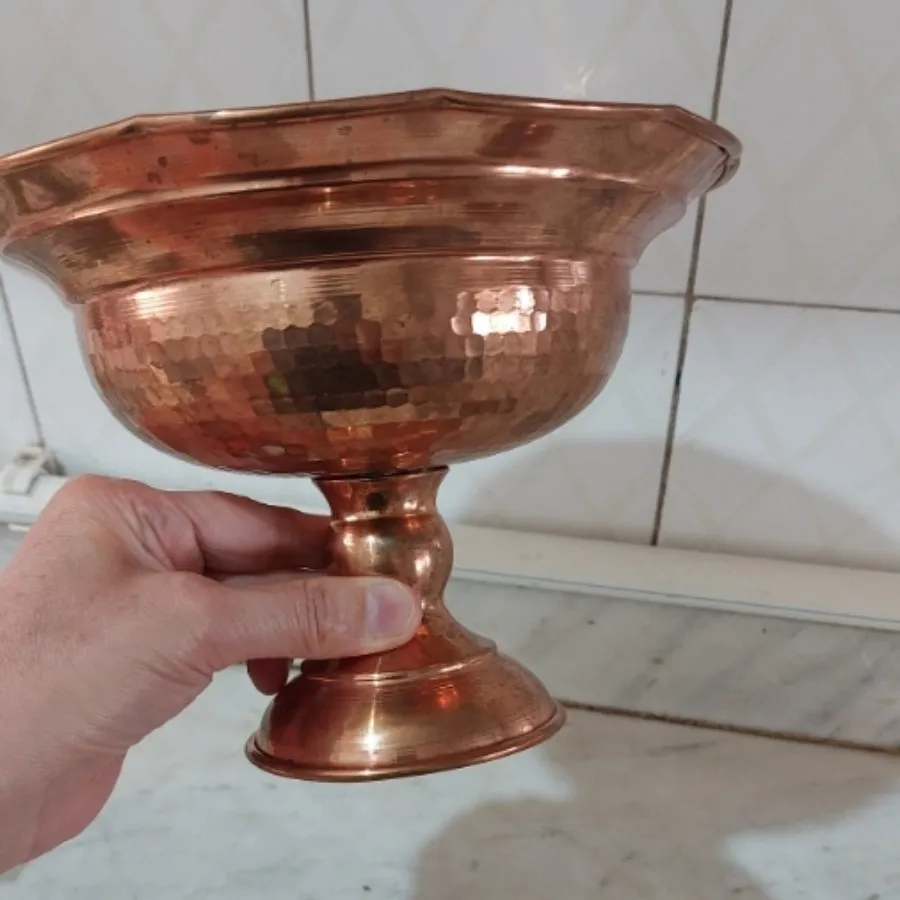 ظروف مسی پایه دار