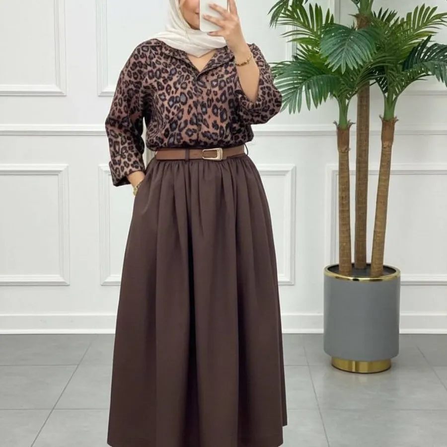 شومیز دامن پلنگی