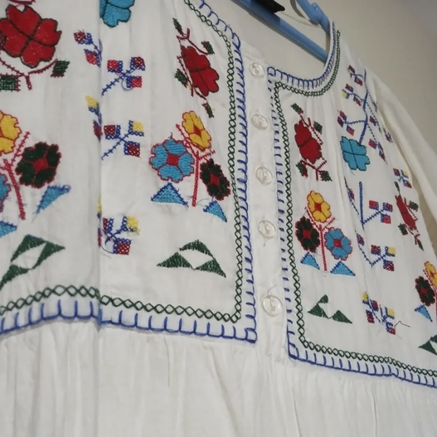 پیراهن نخی هندی