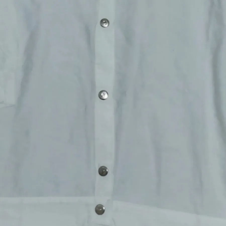 مانتو سفید دکمه دار
