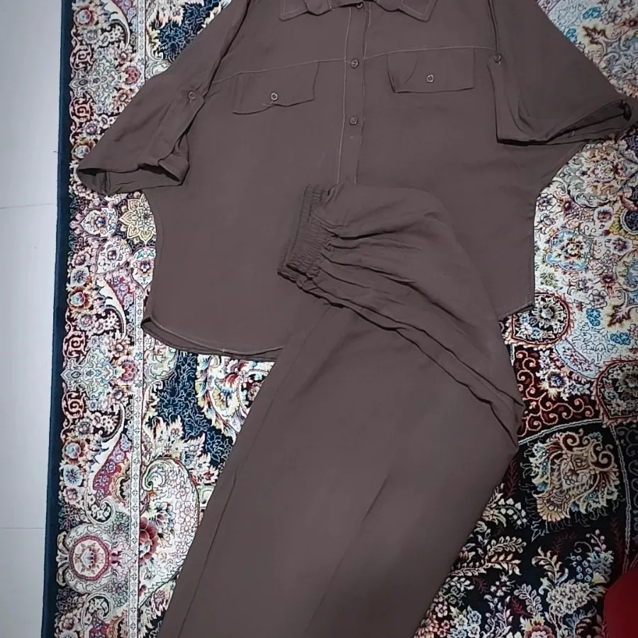 ست مانتوشلوارنخی
