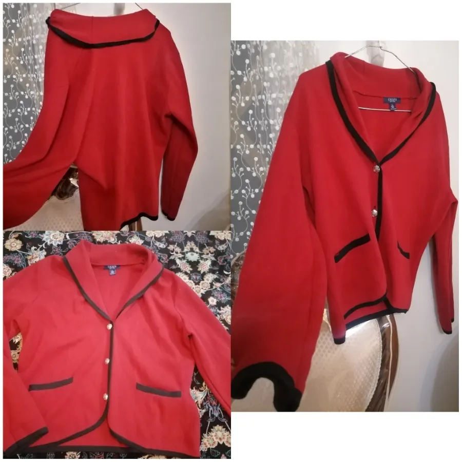 ژاکت جگری رنگ