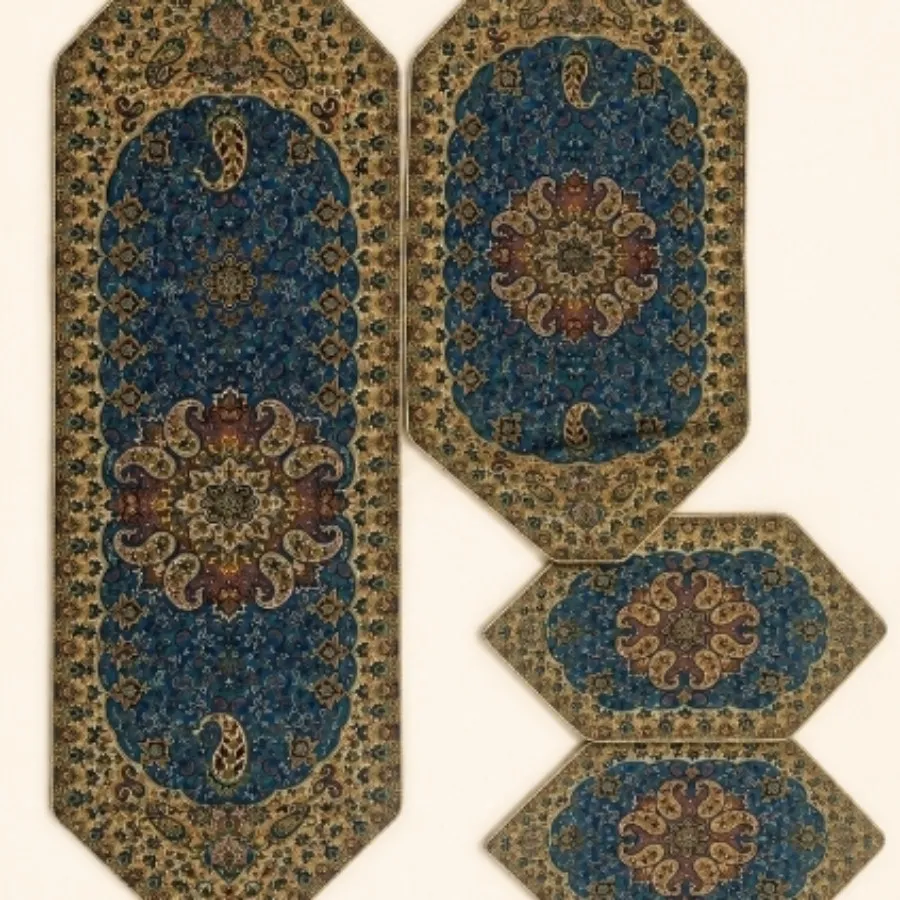 رومیزی 5 تکه سلطانی یزد