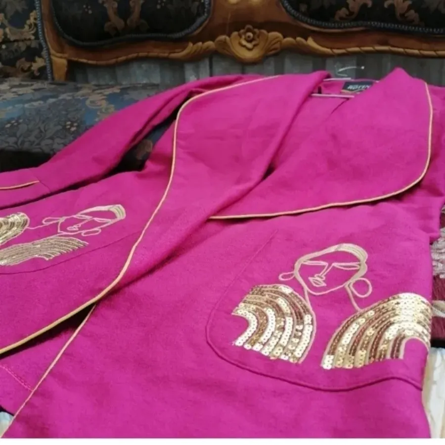 مانتو ژاکارد مجلسی مزونی