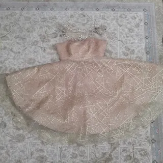 پیراهن عروسکی سنگ دوزی