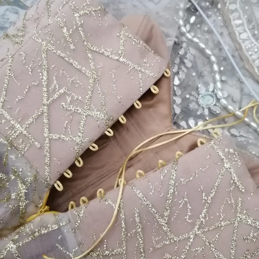پیراهن عروسکی سنگ دوزی