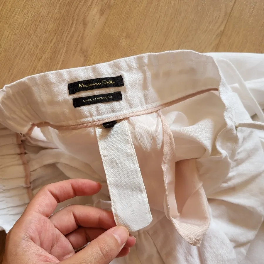 شلوار لینن massimo dutti
