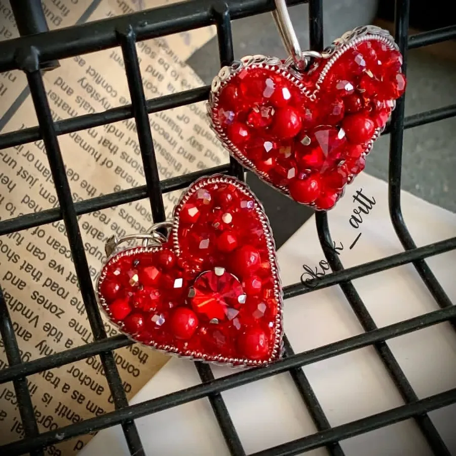 گوشواره جواهر دوزی