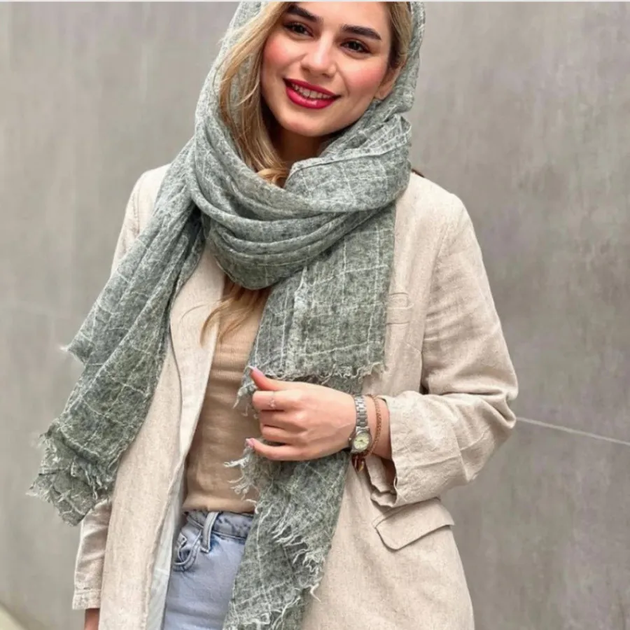 شال کنفی آبرنگی