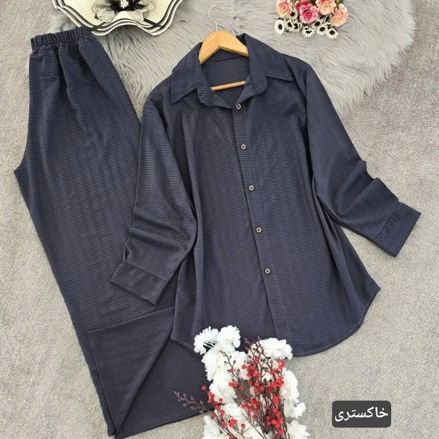 ست مانتو شلوار بسکوییتی