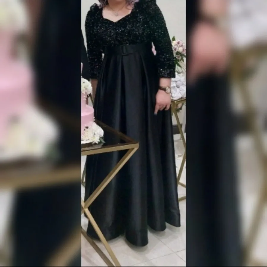 پیراهن مجلسی ساتن لمه