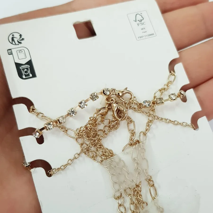 پک سه عددی گردنبند طلایی