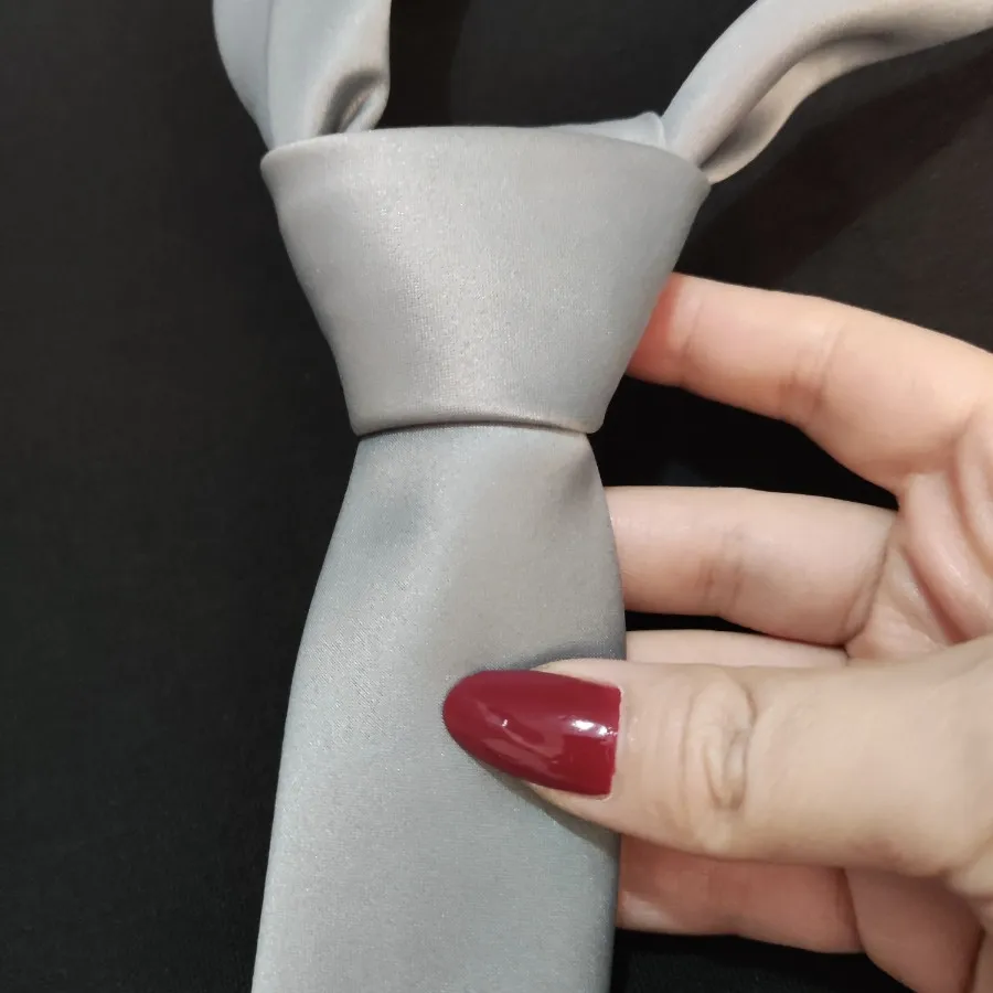 کراوات نقره ای سیلک