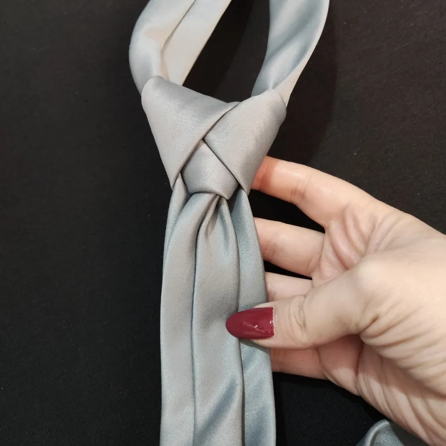 کراوات نقره ای سیلک