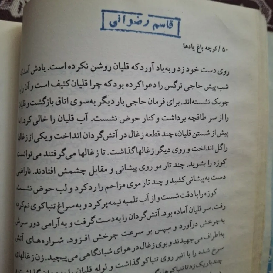 کتاب کوچه باغ یادها