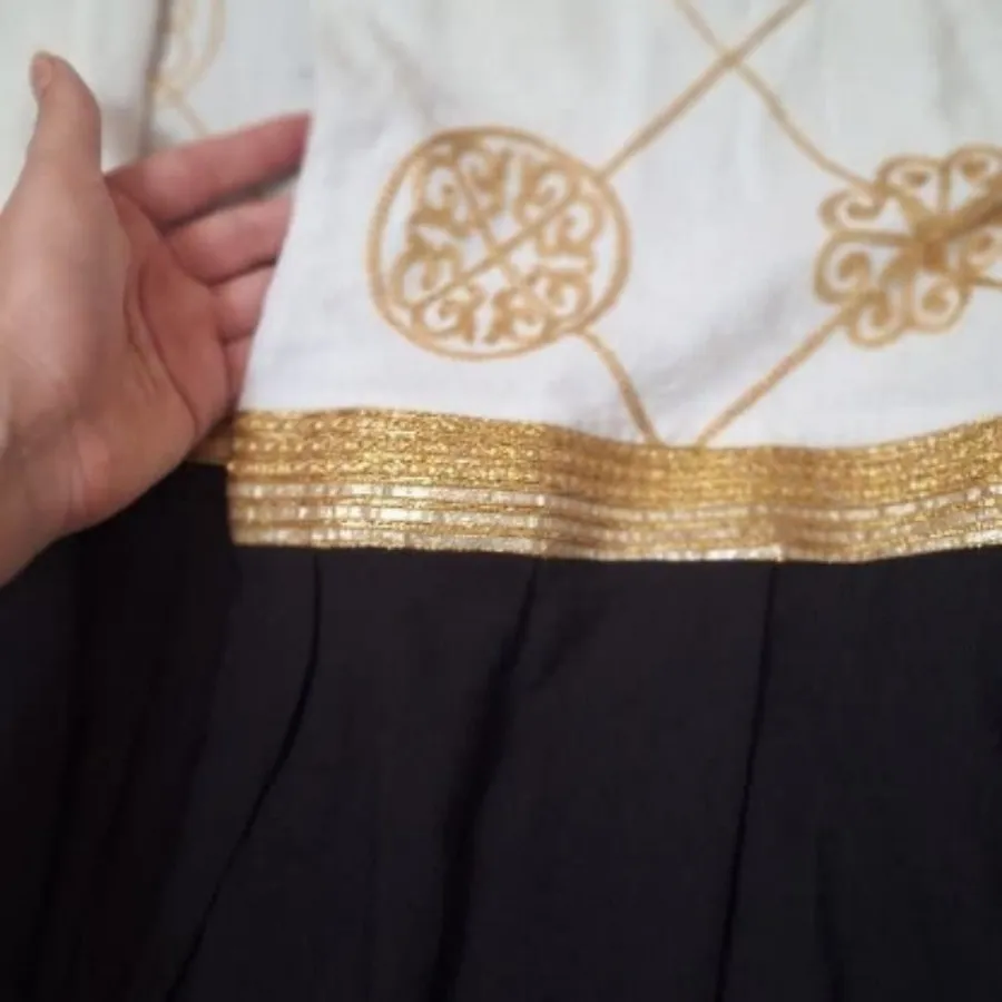 مانتو سفید مشکی خاص