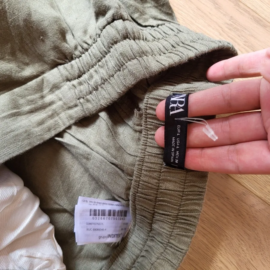 شلوار لینن زارا zara