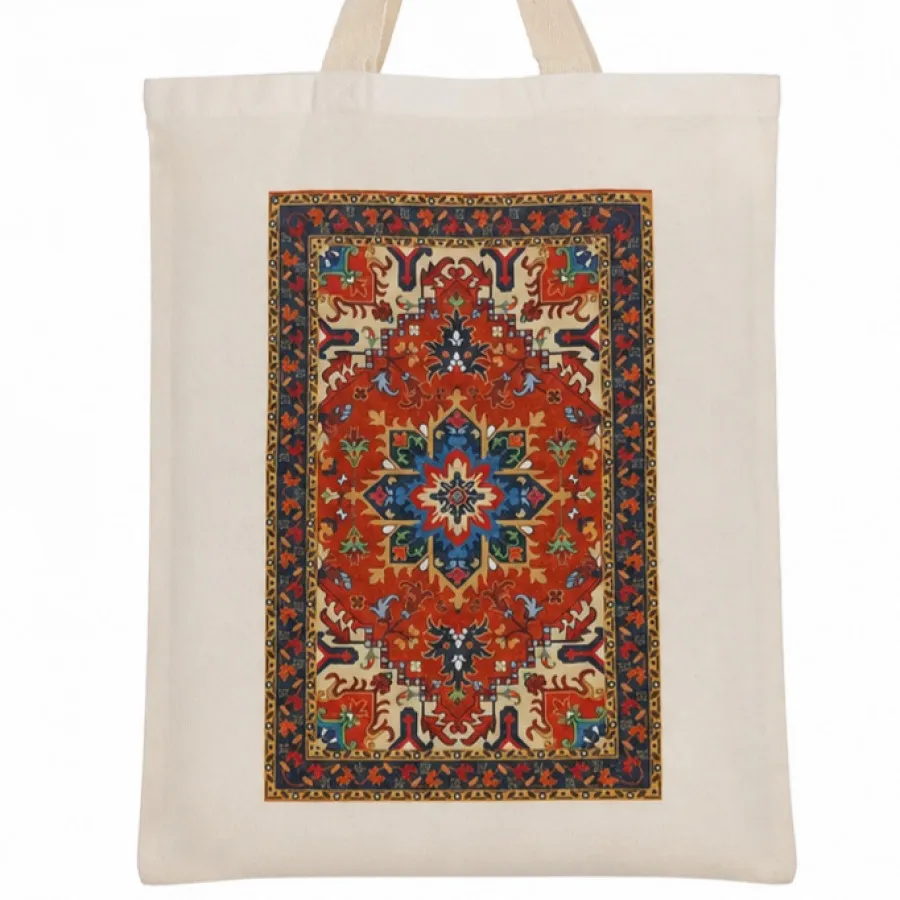 کیف پارچه ای طرح فرش