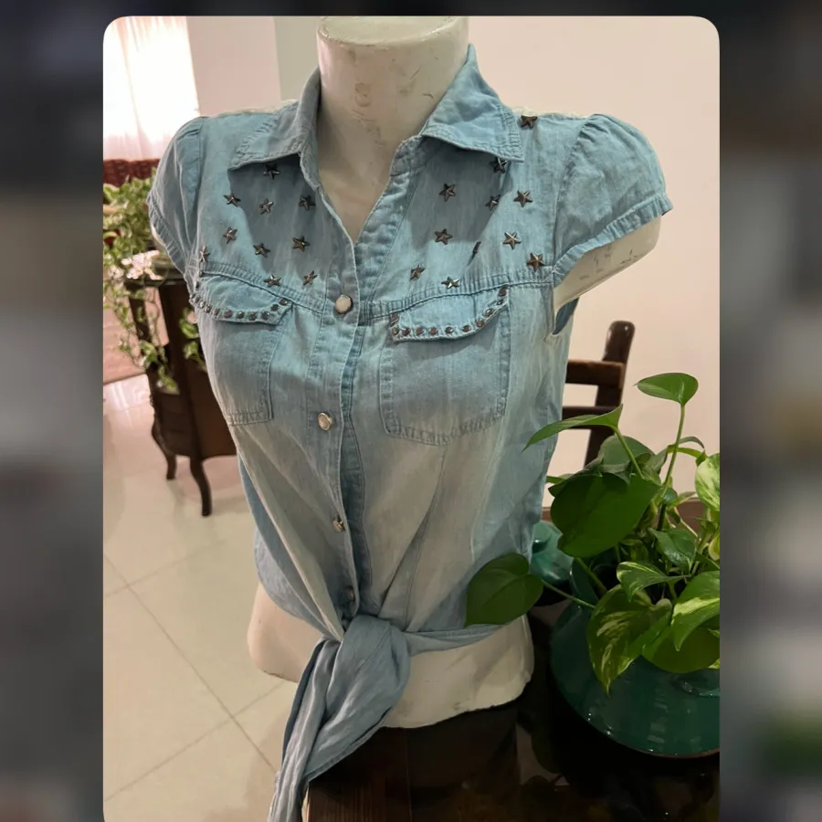 شومیز گره ای جین