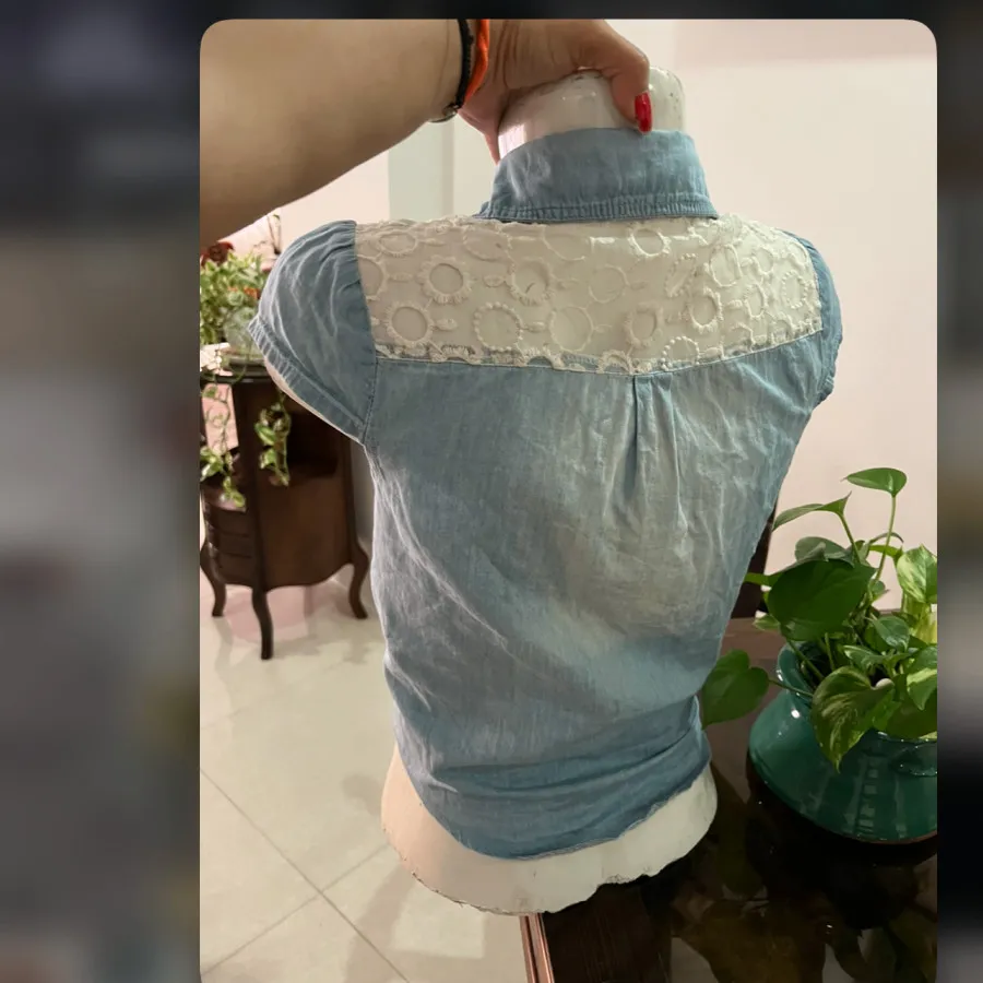 شومیز گره ای جین
