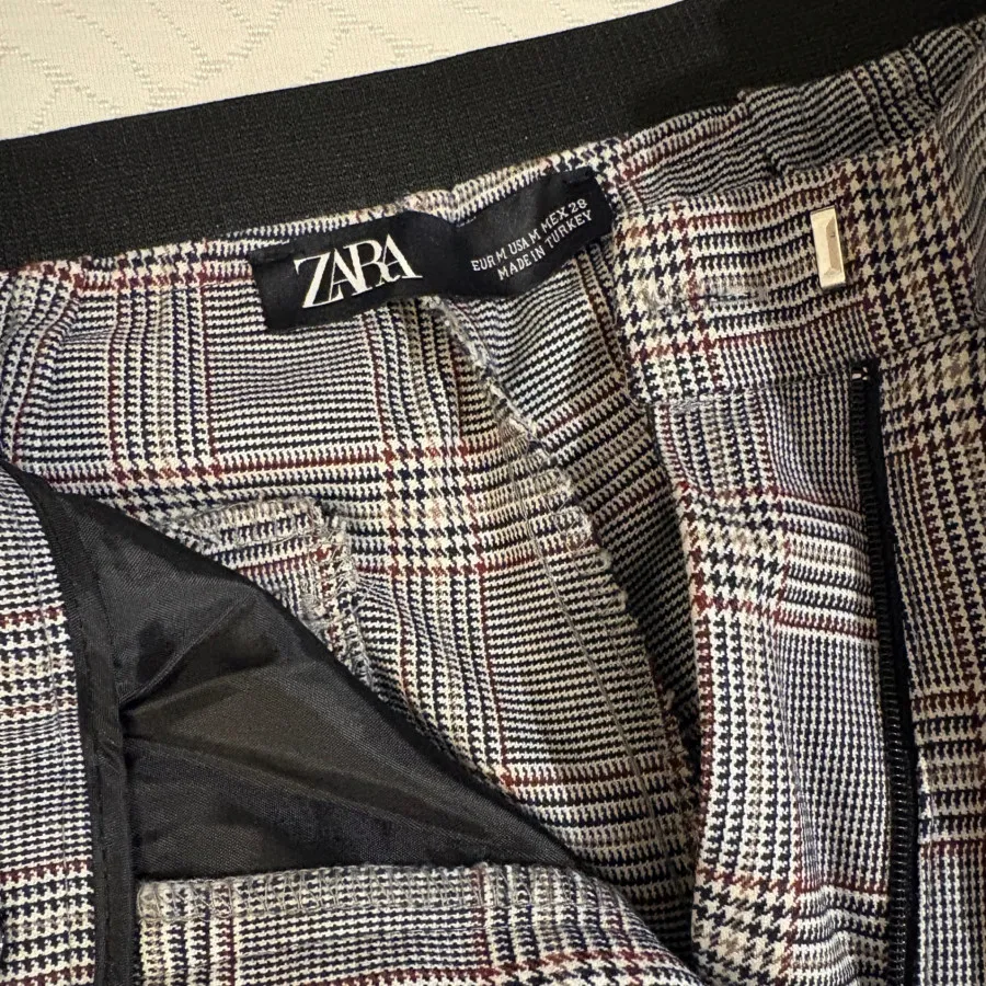 شلوار چهارخونه zara
